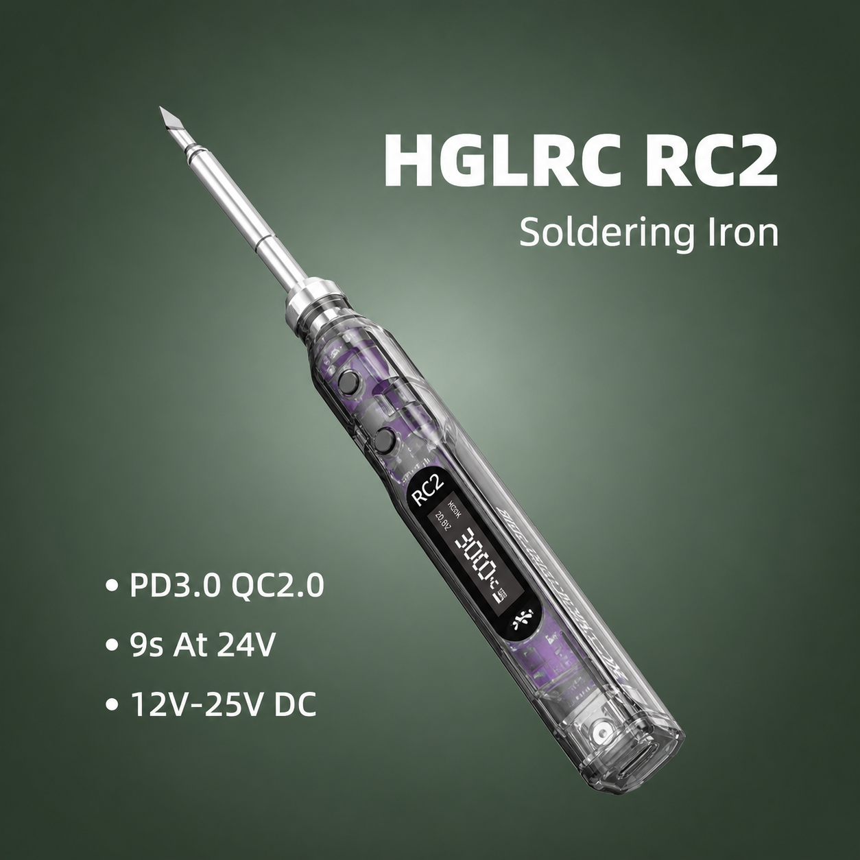 Electronics Repair Classes - Ferro de Solda Portátil HGLRC RC2
