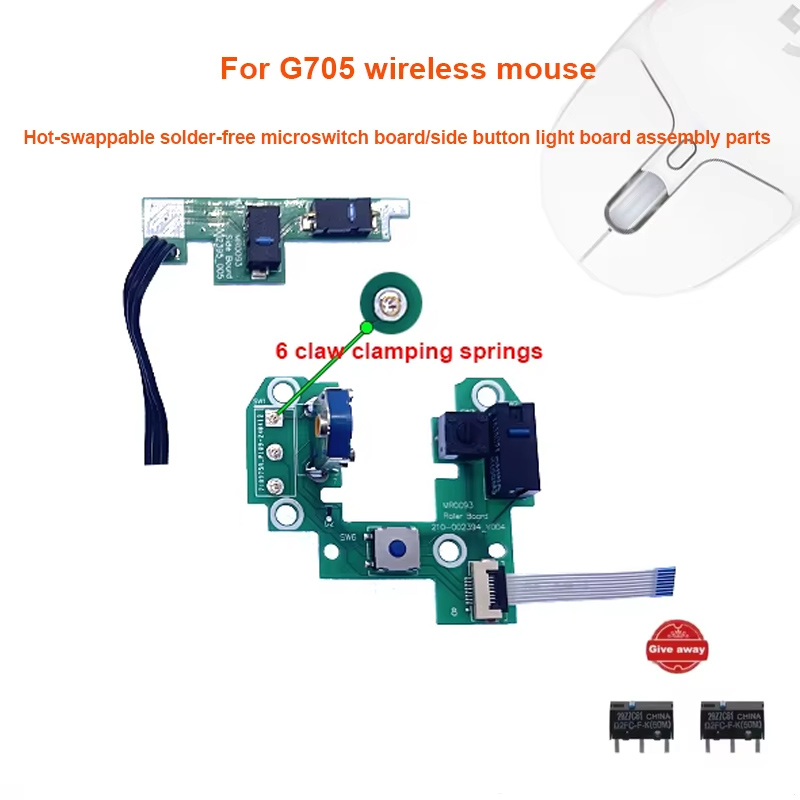 Electronics Repair Book - Para g705 mouse hot-swap soldagem-livre micro-interruptor