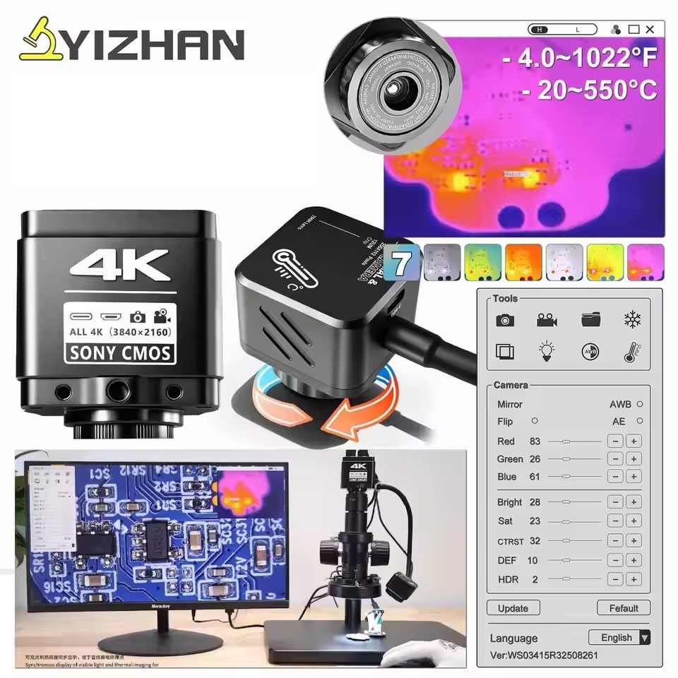 Electronic Repair - Câmera de Microscópio Térmico YIZHAN 256*192